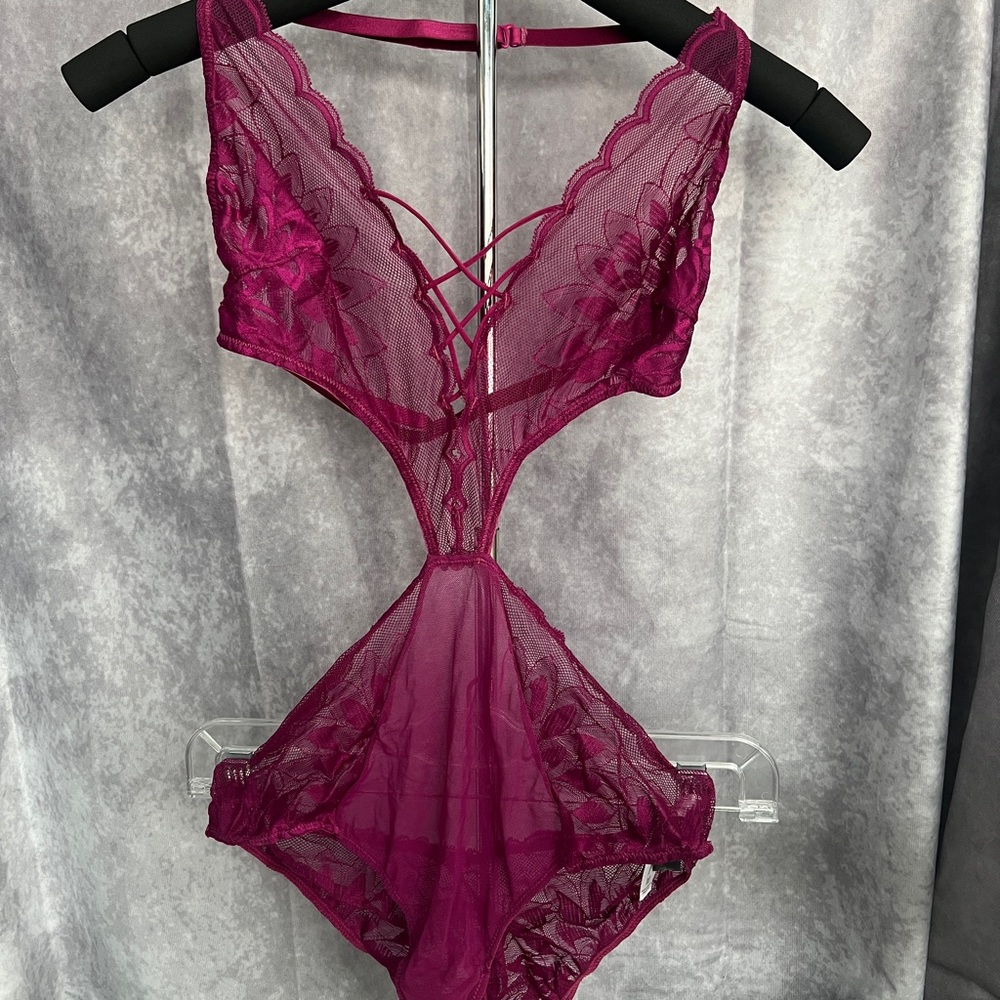 AdoreMe dark purple Aniko teddy bear
Never worn